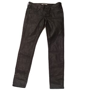 Rich & Skinny Black Coated Jeans Size 25